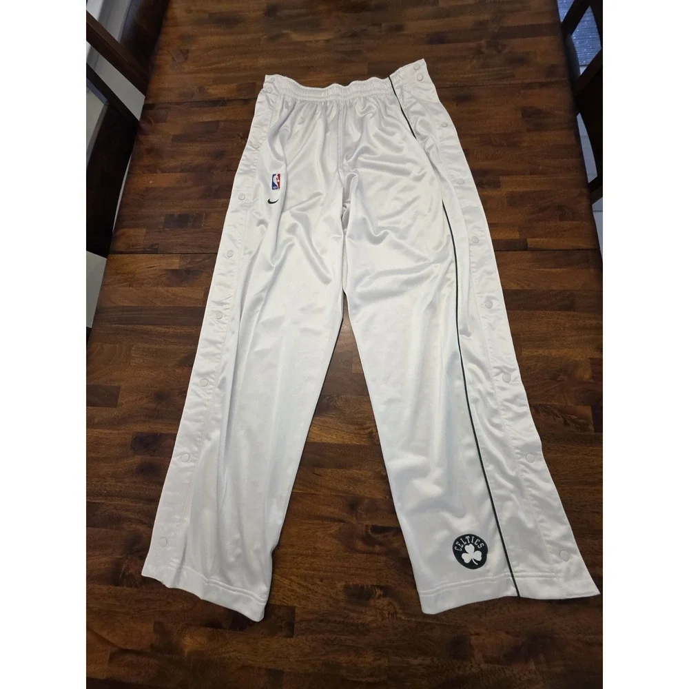 Nike NBA Boston Celtics Cream Showtime Performance Pants Men's Size XXL sku 96